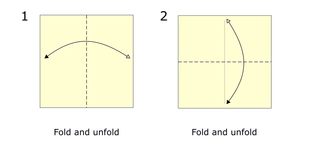 Traditional origami crane diagram (S1)