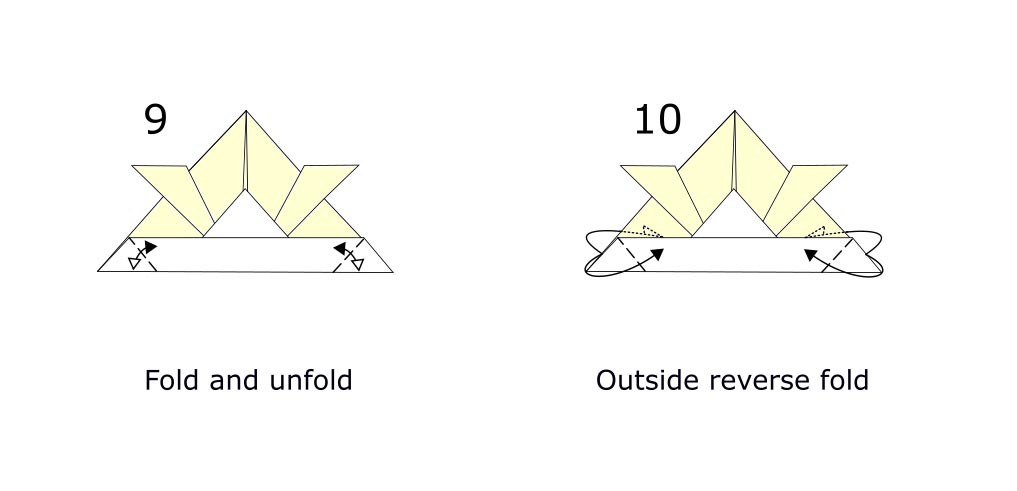 Origami Samurai helmet diagram (S5)