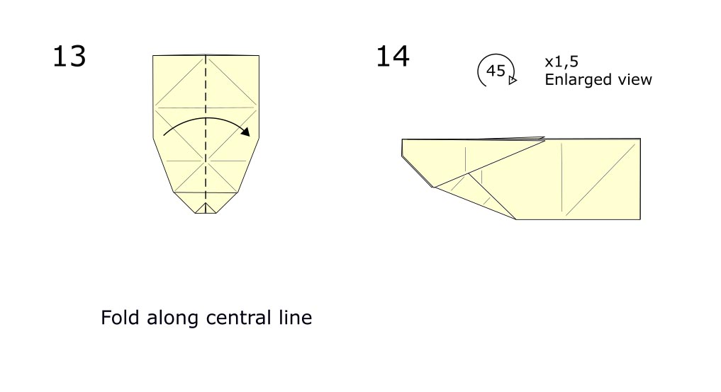 Origami Rabbit diagram (S7)