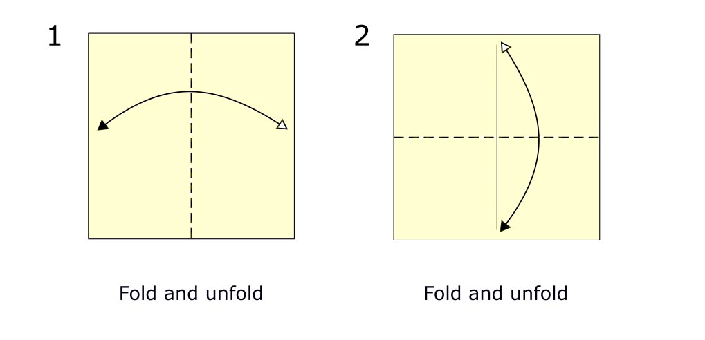 Traditional origami bird (diagram s1)
