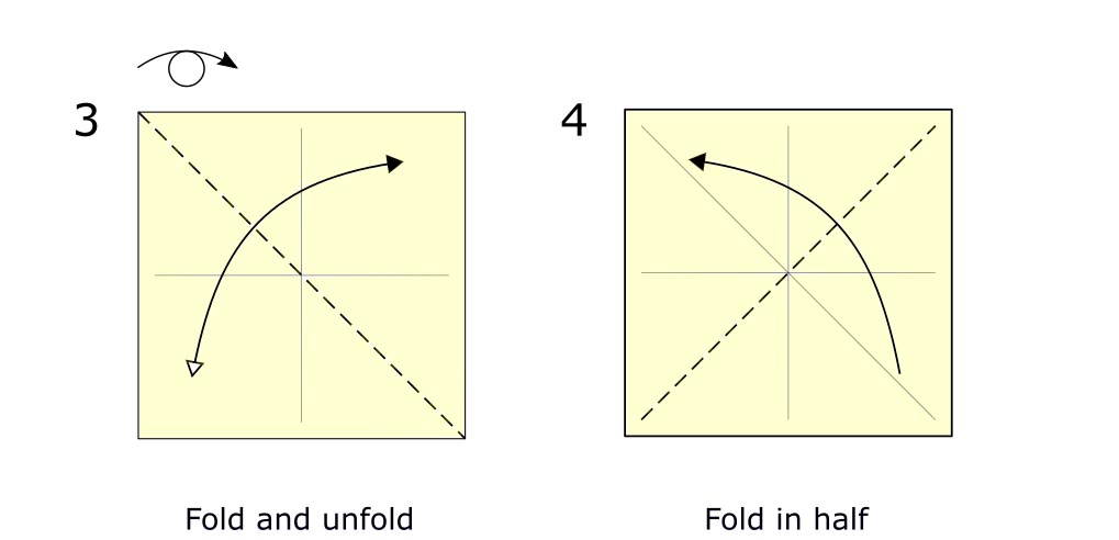 Traditional origami butterfly (diagram s2)