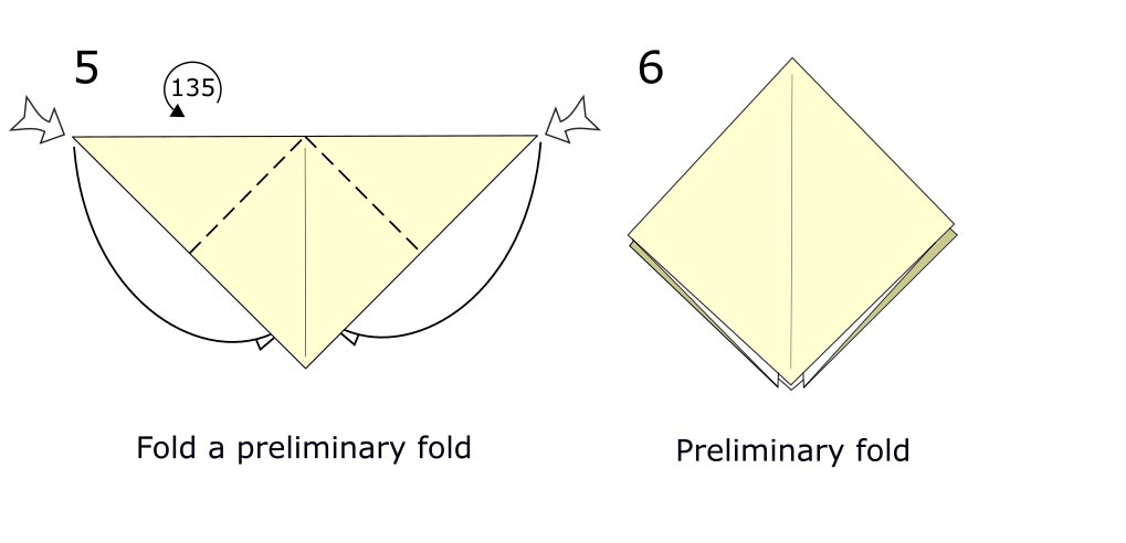 Traditional origami crow (diagram s3)