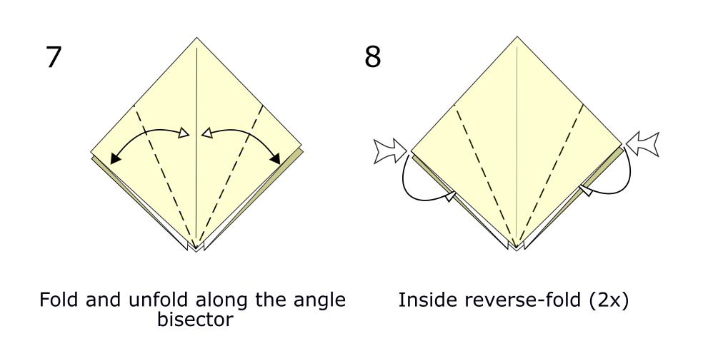 Traditional origami crow (diagram s4)