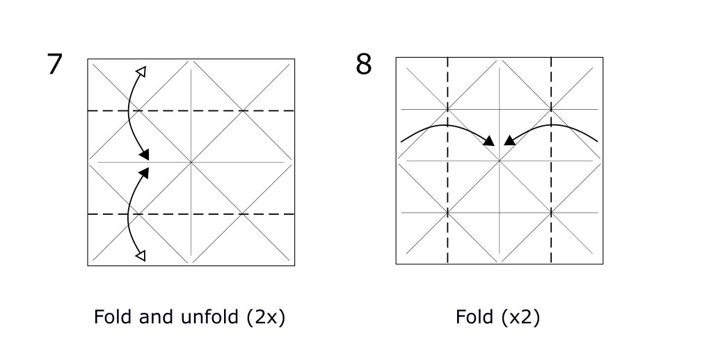 Traditional origami butterfly (diagram s4)