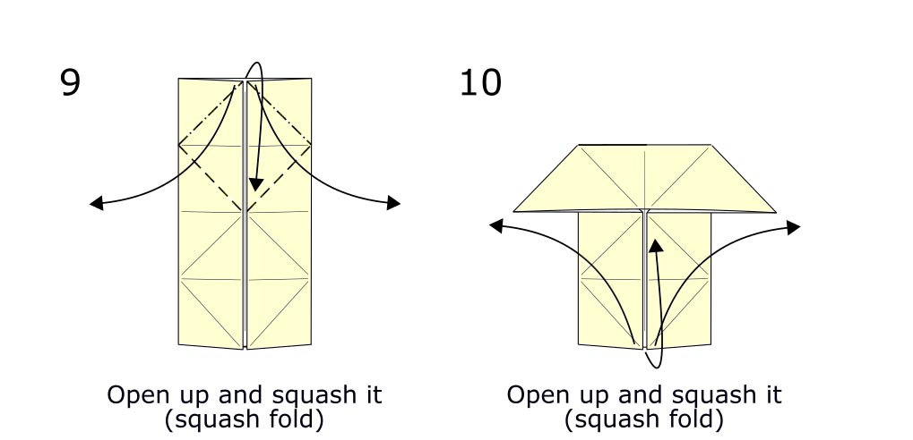 Traditional origami butterfly (diagram s5)