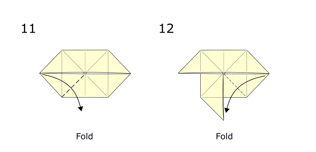 Traditional origami butterfly (diagram s6)