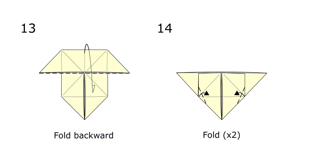 Traditional origami butterfly (diagram s7)