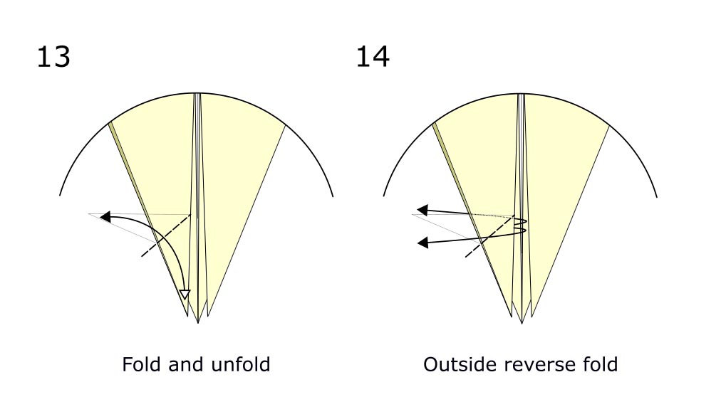 Traditional origami crow (diagram s7)